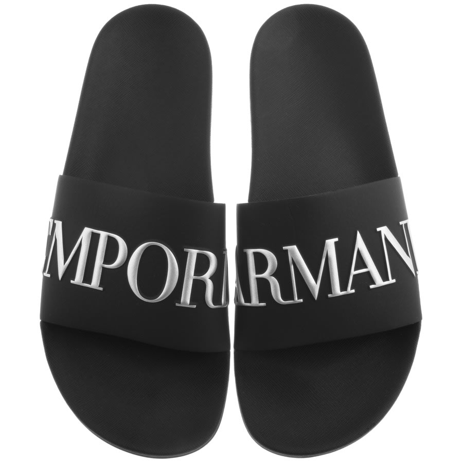 Alternative Image for ProductEmporio Armani Logo Sliders Black1
